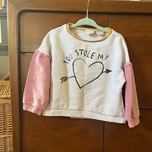 Zara Girl’s Balloon-Sleeve Sweatshirt 18-24mo